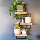 Metal Framed Triple Floating Shelves - myhomestore.com.pk