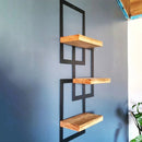 Metal Framed Triple Floating Shelves - myhomestore.com.pk
