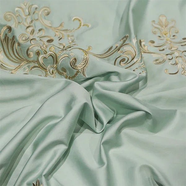 Mint Embroidery Duvet Set - myhomestore.com.pk