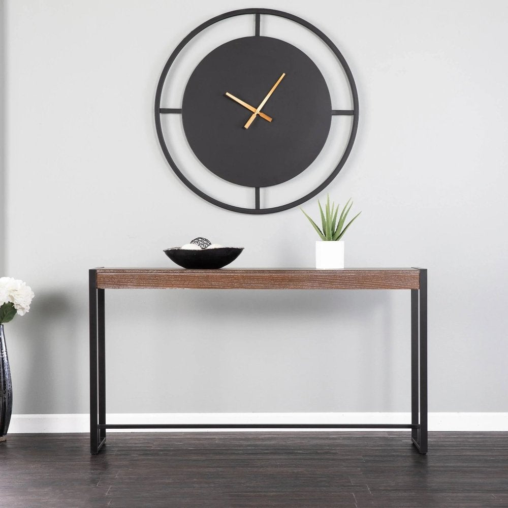 Modern Narrow Industrial Console Table - myhomestore.com.pk