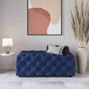 Modern Rectangular Velvet Ottoman - myhomestore.com.pk