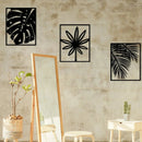 MONSTERA Metal Wall Art, Metal Wall Decor (pack of 3) - myhomestore.com.pk