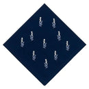 Navy Mats with Off White and Blue Atena Small Flowers embroidered - myhomestore.com.pk