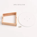 Solid Wood End Tables, Balcony Simple Small Round Table Living Room Furniture - myhomestore.com.pk