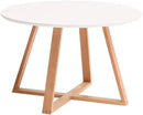 Solid Wood End Tables, Balcony Simple Small Round Table Living Room Furniture - myhomestore.com.pk