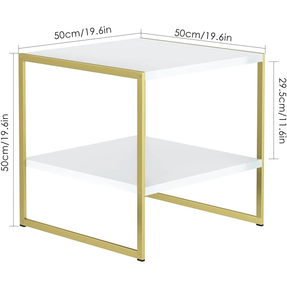 Night Stand with 2 Tier Storage Shelf for Living Room - myhomestore.com.pk