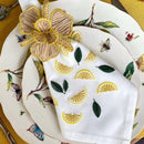 Off White Mats with Small Lemons embroidered - myhomestore.com.pk