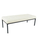 Off white Tufted Upholstered Bench - myhomestore.com.pk