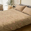 Peach Embroidered Duvet Cover Set - myhomestore.com.pk