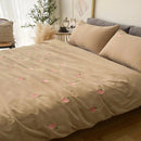 Peach Embroidered Duvet Cover Set - myhomestore.com.pk