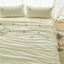 Peach Embroidered Duvet Cover Set - myhomestore.com.pk