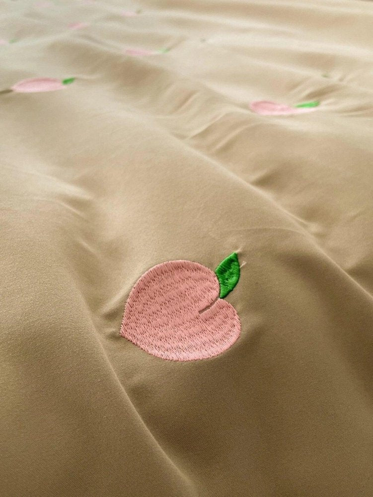 Peach Embroidered Duvet Cover Set - myhomestore.com.pk