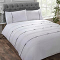 Pleats with Ribbon Bow Duvet Set - myhomestore.com.pk