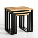 Set of 3 Nesting Tables with Storage for Home Décor - myhomestore.com.pk