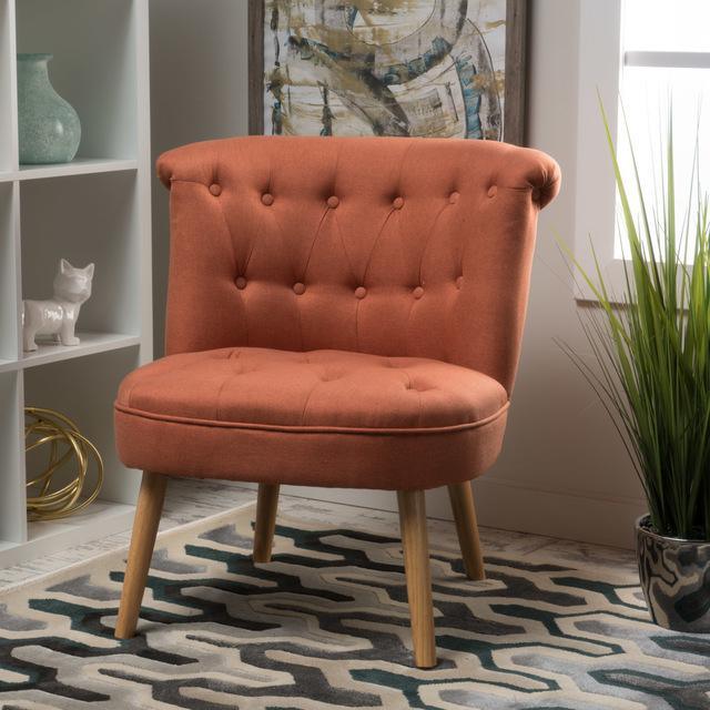 Plush Modern Tufted Accent Chair (One) - myhomestore.com.pk