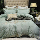 Mint Embroidery Duvet Set - myhomestore.com.pk