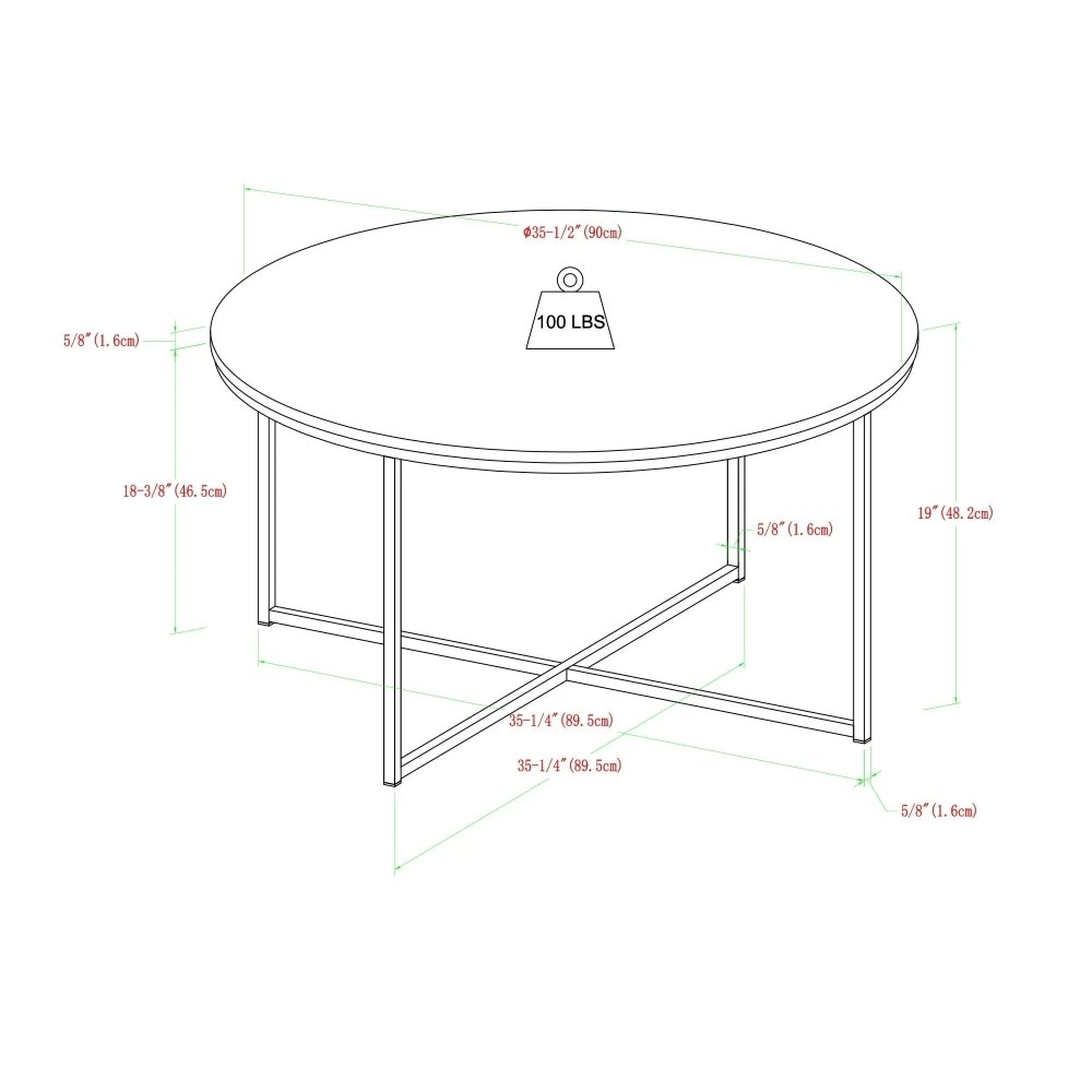 Round Coffee Table - myhomestore.com.pk