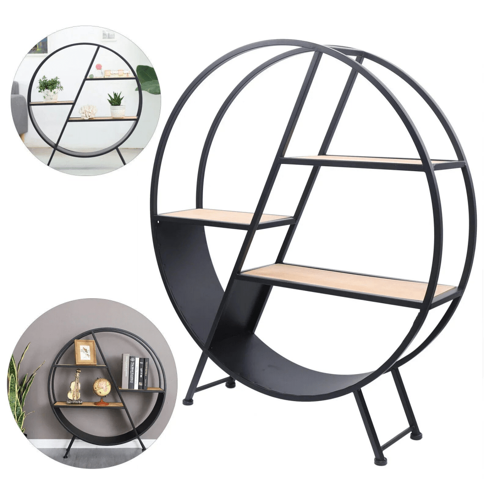 One Side Rounded Shelf Round Shelf Unit