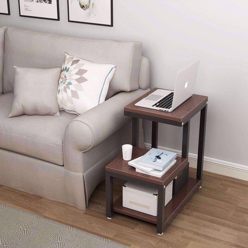 Rustic End Table 3 - Tier Side Table - myhomestore.com.pk