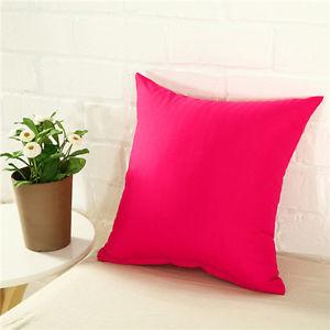 Cotton Cushion Cover (shocking pink)