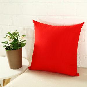 Cotton Cushion Cover (Red)