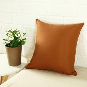 Cotton Cushion Cover (Brown)