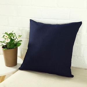 Cotton Cushion Cover (Navy blue)