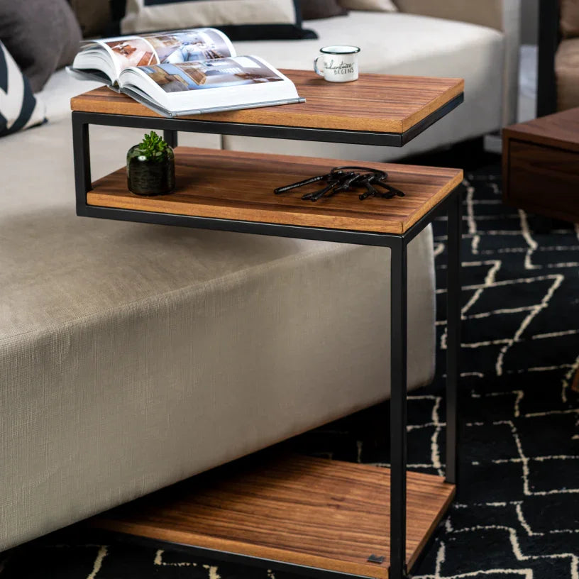 S Shaped Corner Side Table - Modern & Stylish - myhomestore.com.pk