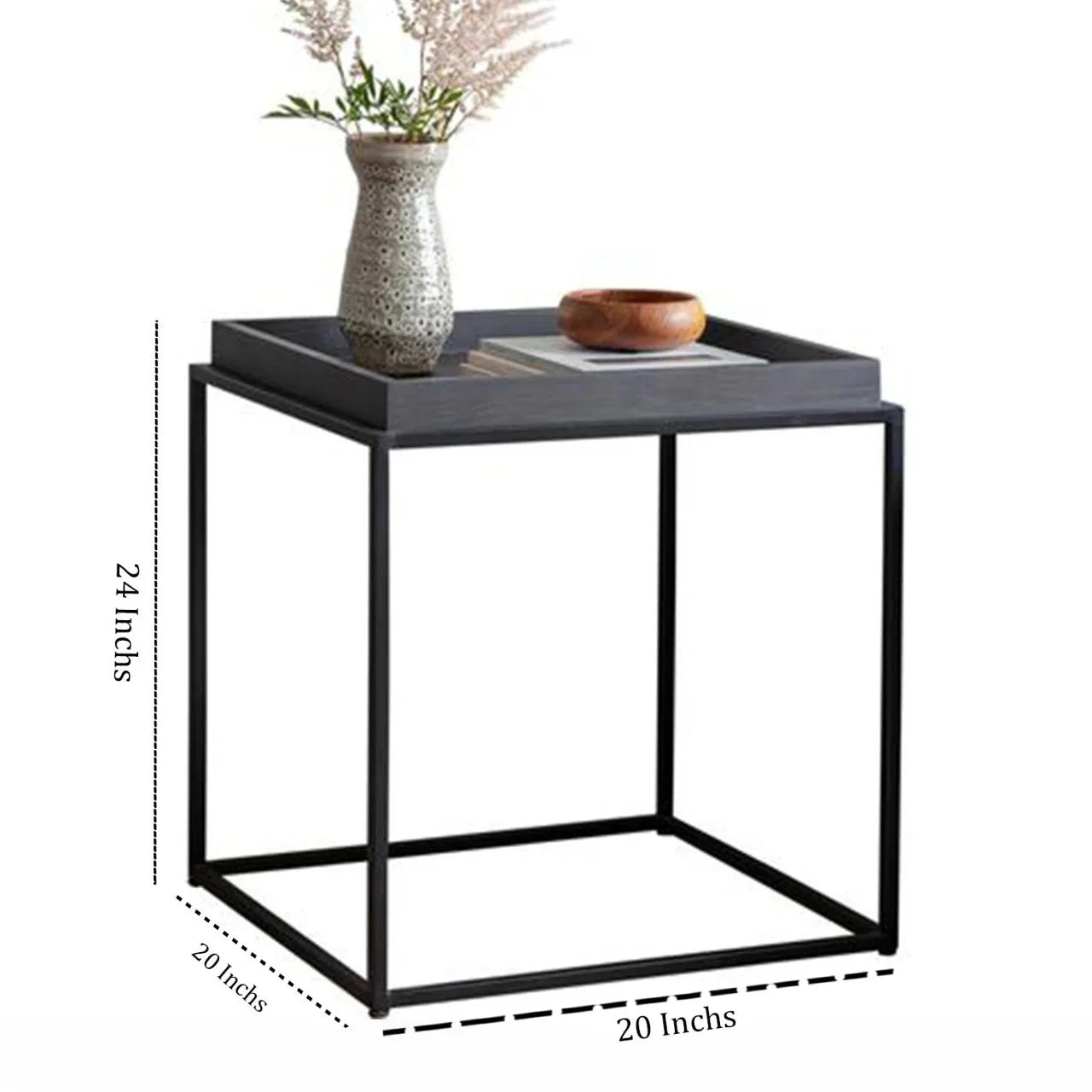 Bovina Square Side Tray Table - myhomestore.com.pk