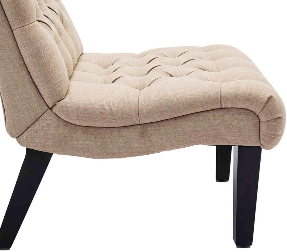 Set Of 2 Bedroom Armless Chairs Accent Lounge Chair - myhomestore.com.pk