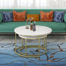 Set of 2 Stackable Elegant Coffee Tables, Nest Side Tables - myhomestore.com.pk