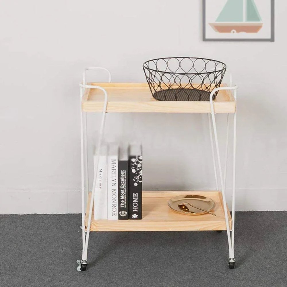 Simple European Dining Cart Trolley - myhomestore.com.pk