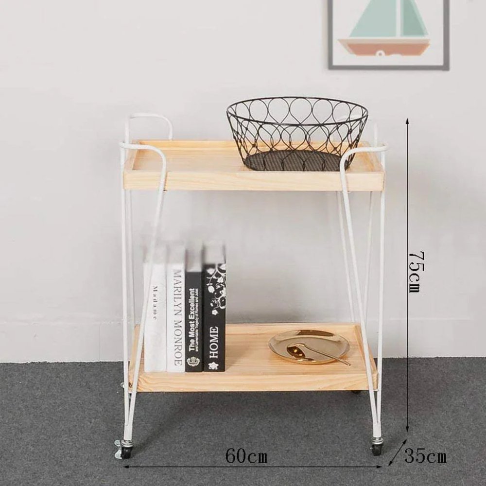 Simple European Dining Cart Trolley - myhomestore.com.pk