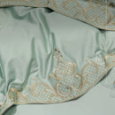 Mint Embroidery Duvet Set - myhomestore.com.pk