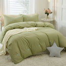 Star Embroidered Duvet Cover Set - myhomestore.com.pk