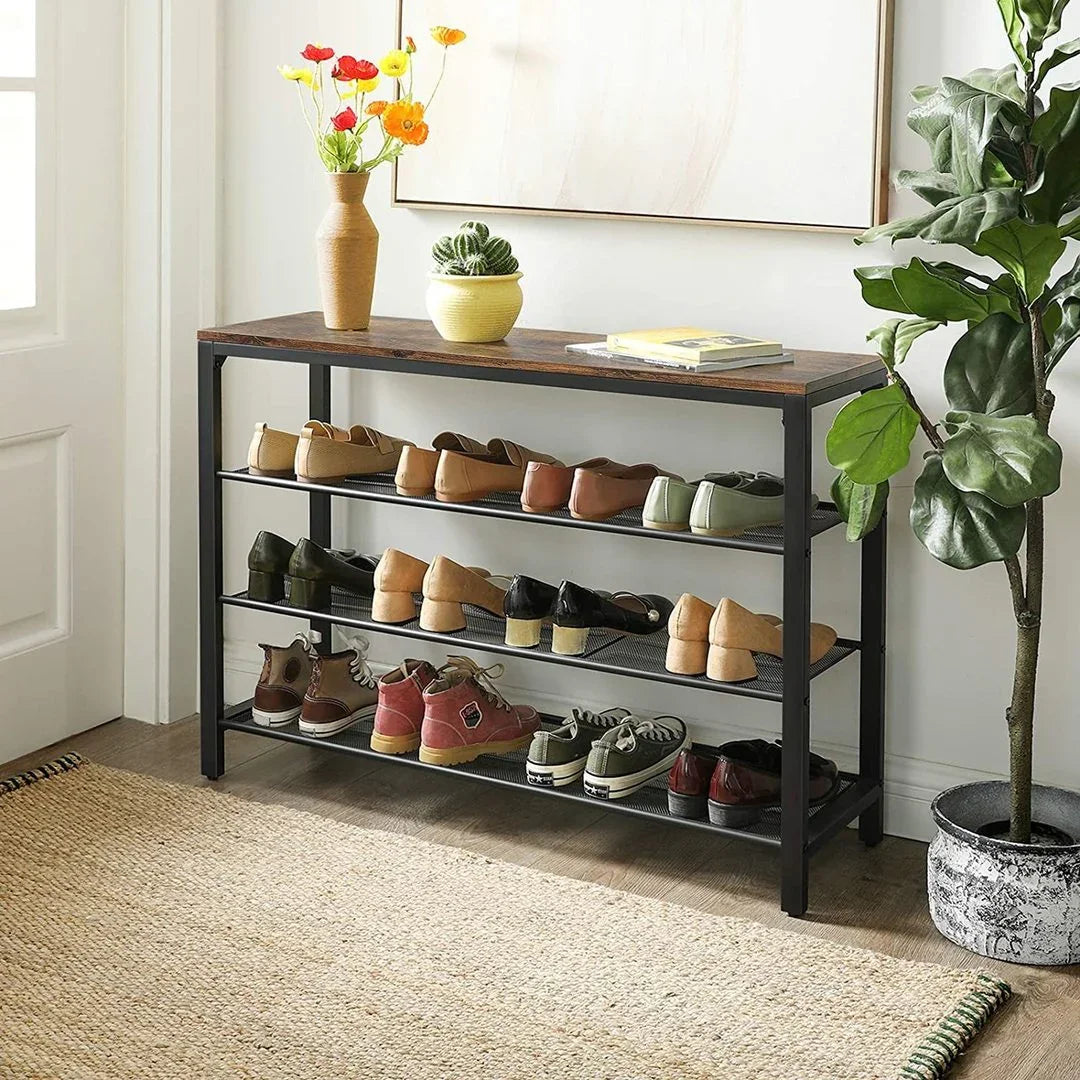 Roomy Industrial Style Shoe Rack - myhomestore.com.pk