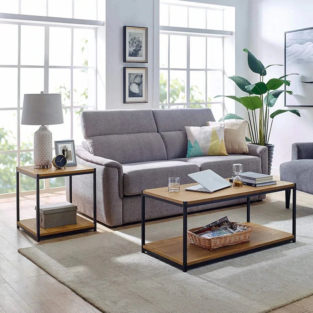 Table with Iron Frame - Stylish & Sturdy Design