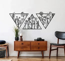 Triangle Metal Wall Decor - myhomestore.com.pk