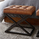 Tufted Leather Stool - myhomestore.com.pk