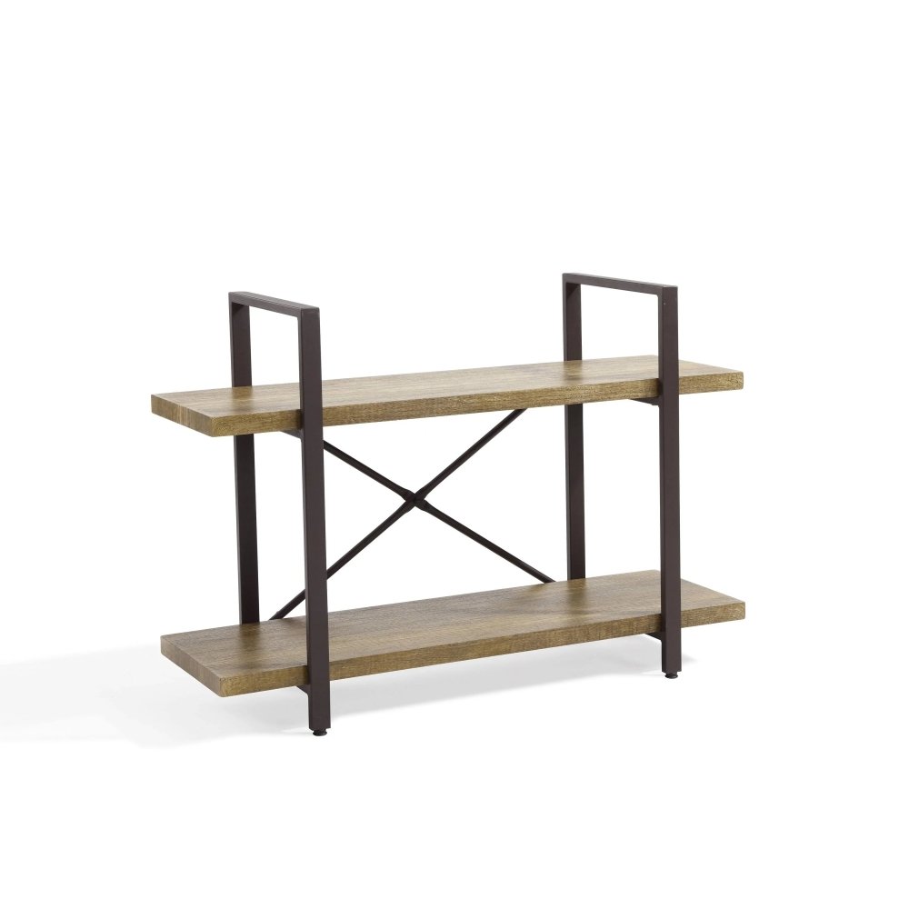 Two Level Rustic Shelving Unit - myhomestore.com.pk