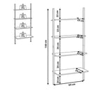 Ladder Shelf Dark Wood - myhomestore.com.pk