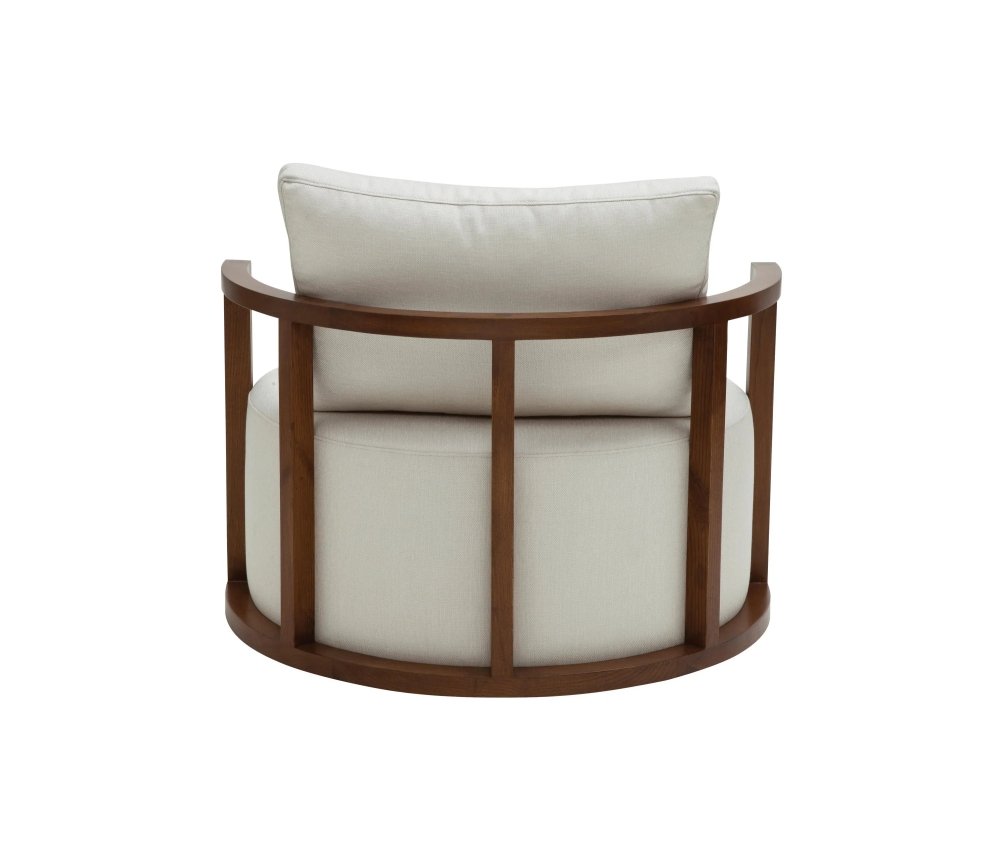 Upholstered Barrel Chair (Set of 2 Chairs and Center Table) - myhomestore.com.pk