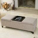 Upholstered Storage Bench with Tray - myhomestore.com.pk
