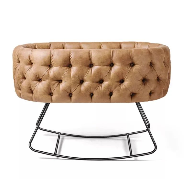 Velvet Tufted Bassinet - myhomestore.com.pk