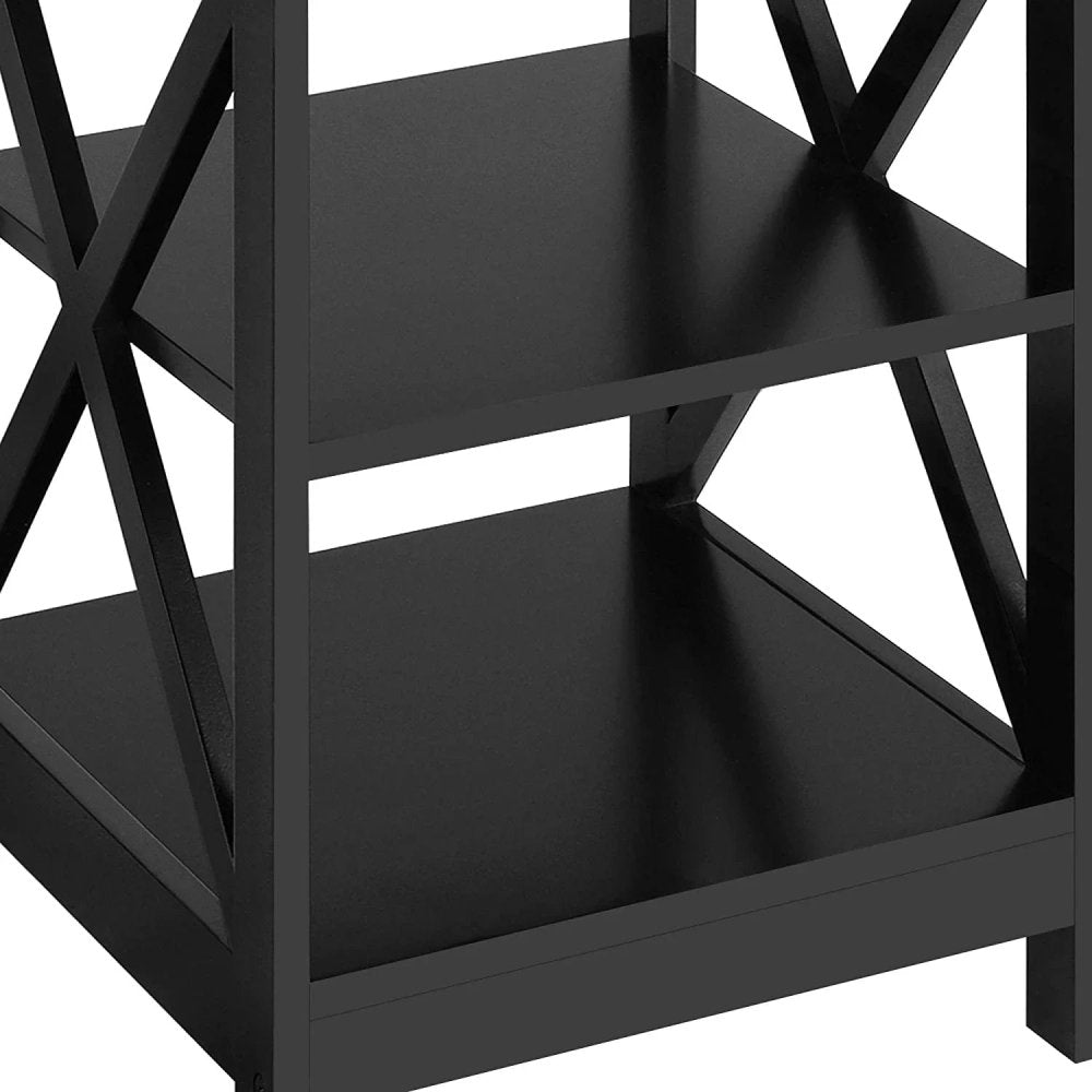 X - Design center Table with Side Table Black - myhomestore.com.pk