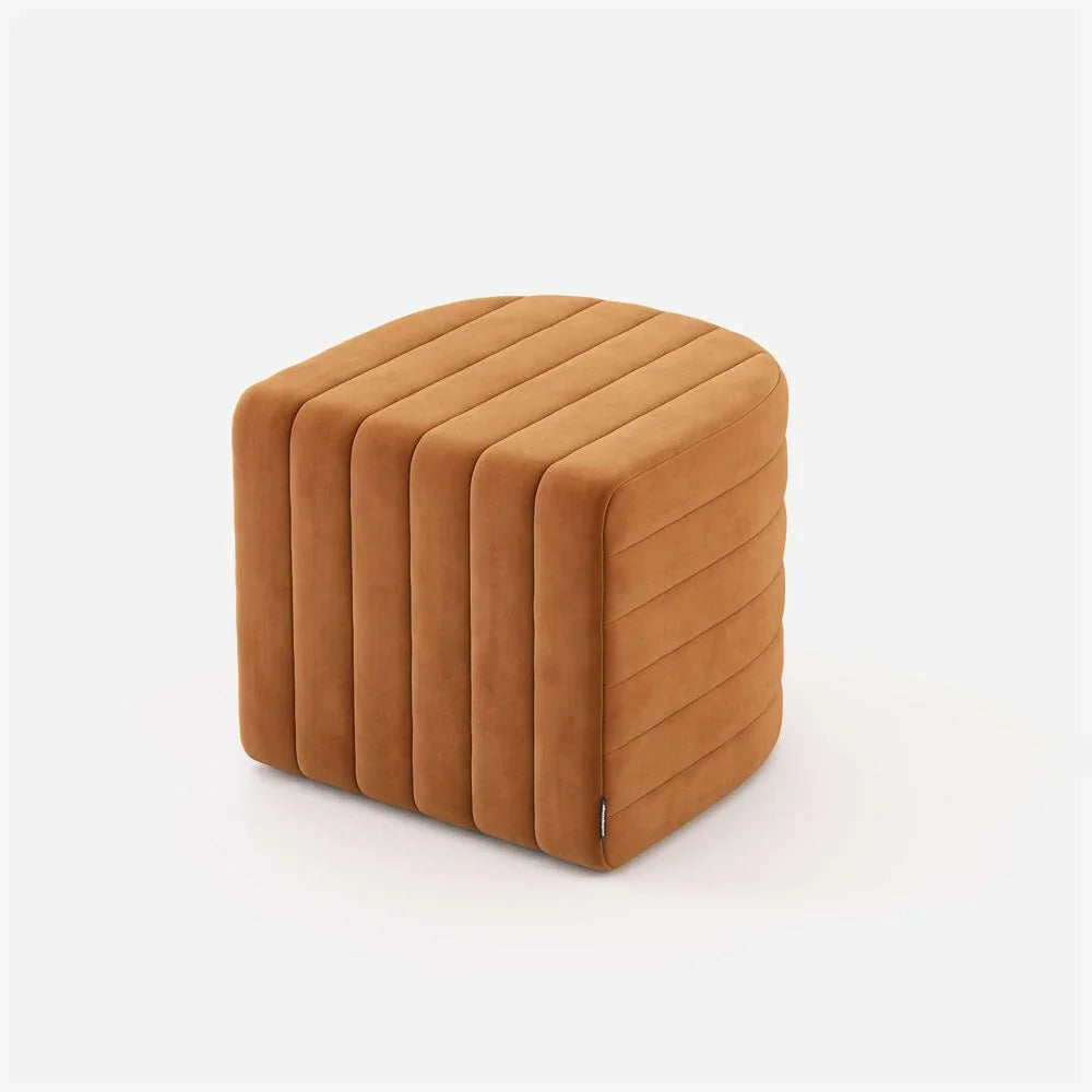 Zigzag Velvet Stool - myhomestore.com.pk